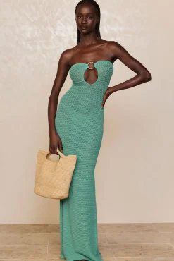 Montego Bandeau Dress - Pond Lace Crochet