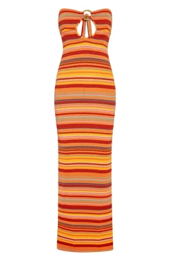 Montego Bandeau Dress - Sardinia Stripe