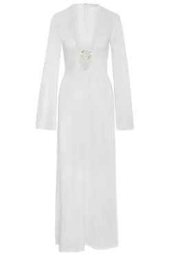 Montego Dress - White Linen