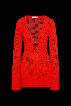 Montego Mini Dress - Chili Pepper Petit Crochet