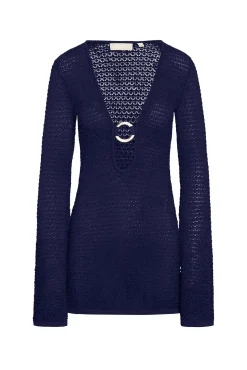 Montego Mini Dress - Midnight Lace Crochet