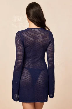 Montego Mini Dress - Midnight Lace Crochet