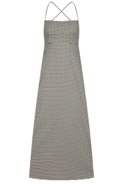 Montpellier Dress - Black Gingham