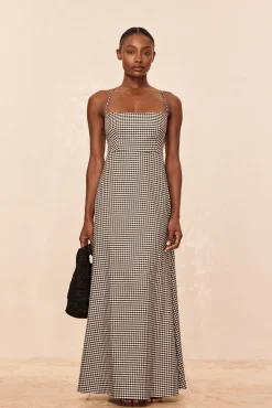 Montpellier Dress - Black Gingham