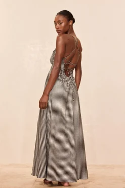 Montpellier Dress - Black Gingham