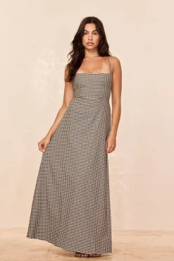 Montpellier Dress - Black Gingham