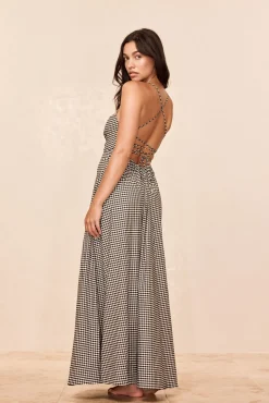 Montpellier Dress - Black Gingham