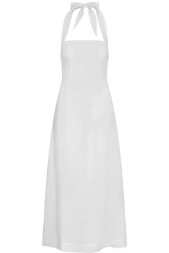 Montserrat Dress - White Linen