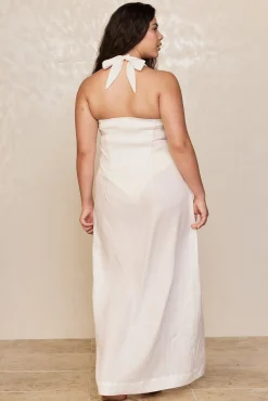 Montserrat Dress - White Linen