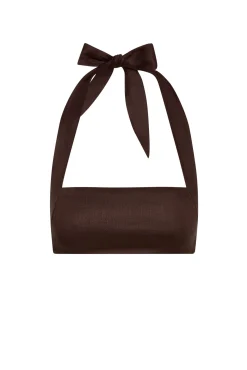 Montserrat Top - Espresso Linen