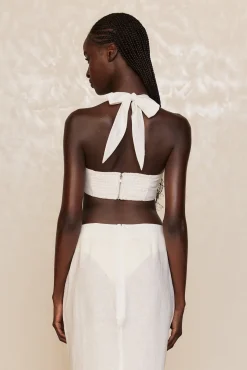 Montserrat Top - White Linen