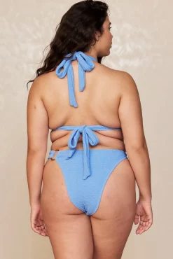 Morocco Top - Azure Crinkle