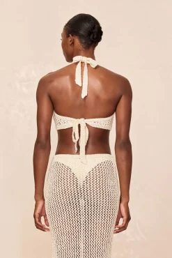 Napoli Top - Ivory Chunky Crochet