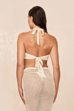 Napoli Top - Ivory Chunky Crochet