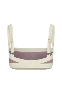 Outpost Bra - Heather Mauve/Ivory