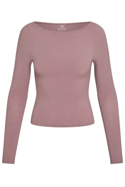 Paddington Long Sleeve - Mauve Lightweight Rib