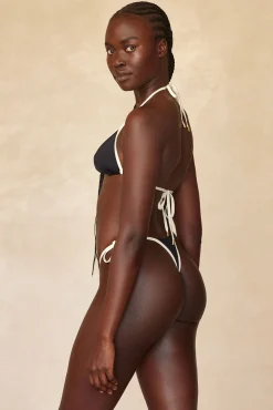Palma Thong - Black/Ivory