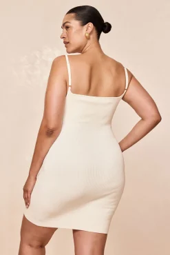 Provence Mini Dress - Ivory Knit Rib