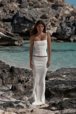 Provence Top - Ivory Knit Rib