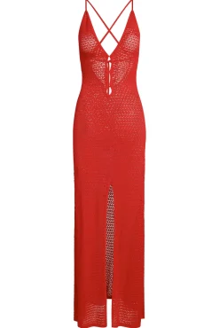 Ramatuelle Dress - Chili Pepper Lace Crochet