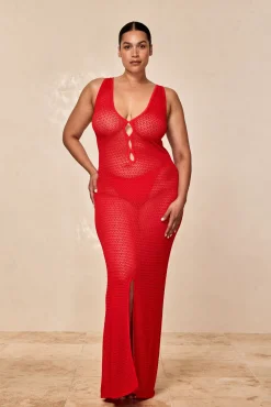 Ramatuelle Dress - Chili Pepper Lace Crochet