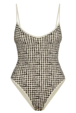 Ravello One Piece - Black Gingham