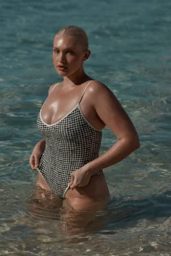 Ravello One Piece - Black Gingham