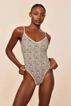 Ravello One Piece - Black Gingham
