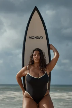 Ravello One Piece - Black/Ivory