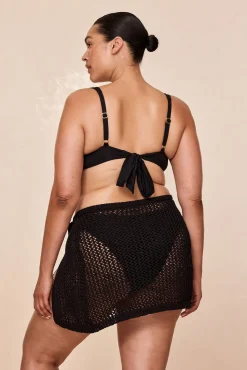 Santa Marta Sarong - Black Petit Crochet