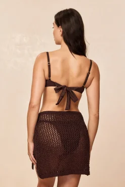 Santa Marta Sarong - Espresso Petit Crochet