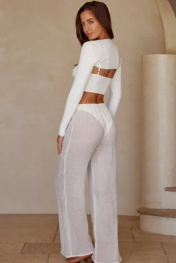 Silver Lake Knitwear Bolero - White Rib