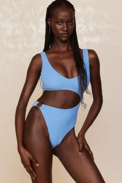 St. Barth's One Piece - Azure Crinkle
