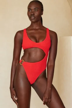 St. Barth's One Piece - Chili Pepper Crinkle