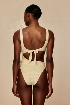 St. Barth's One Piece - Ivory Geo