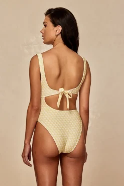 St. Barth's One Piece - Ivory Geo