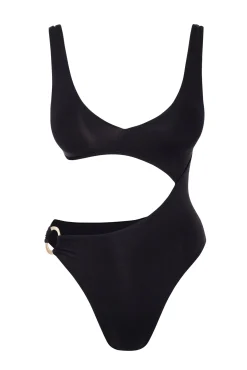 St. Barth's One Piece Long Body - Black