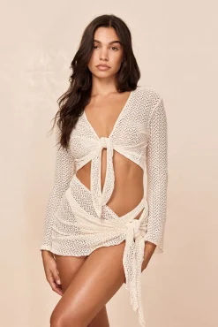 St. Barth's Skirt - Ivory Crochet