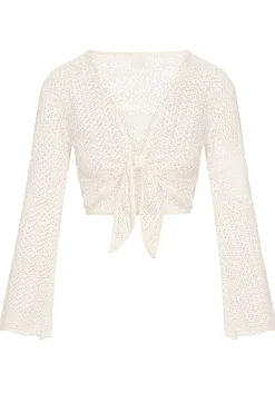 St. Barth's Top - Ivory Crochet