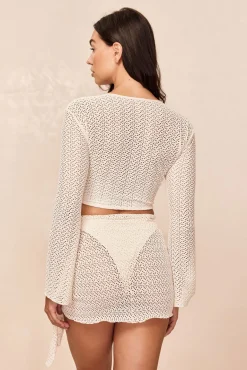 St. Barth's Top - Ivory Crochet