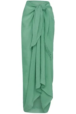 St. Tropez Sarong - Pond Crinkle Linen