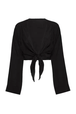 Tahiti Tie Top - Black