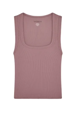 Tash Tank - Mauve Thin Rib