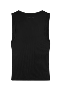 Tash Tank Long - Black Rib