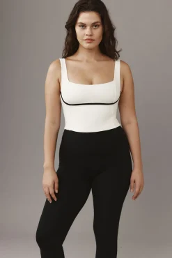 Zion Tank - Ivory/Black